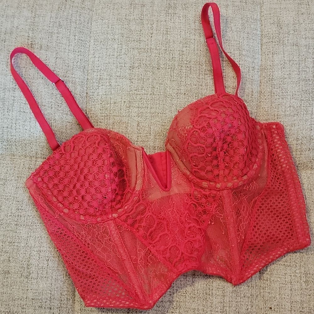 Victoria Secret mesh net bustier top
